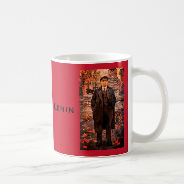 Politisk teoretiker Vladimir Lenin, Sovjetunionen Kaffemugg (Höger)