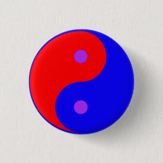 Politisk Yin Yang Button Knapp