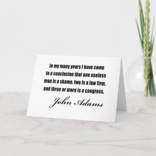 Politiska citationstecken av John Adams Kort