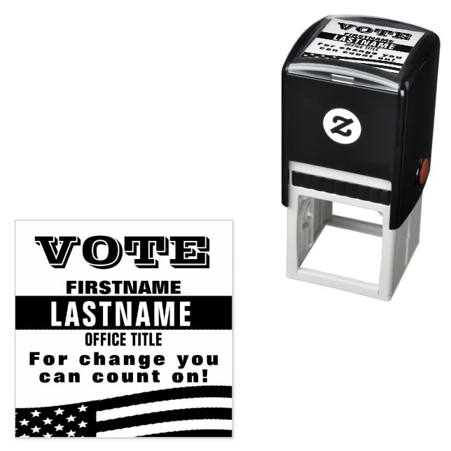 Politiska Kampanj Frimärke Självfärgande Stämpel (In Situ)