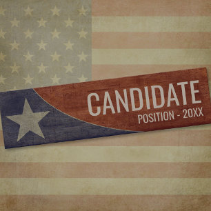 Politiska Kampanj - vintage stars och stripes Bildekal