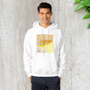 Politiska Karta i Kirgizistan och Centralasien Hoodie