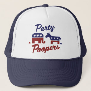 Politiska Party Poopers Truckerkeps