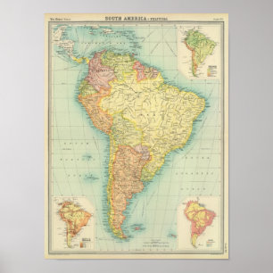 Politiska South America Poster