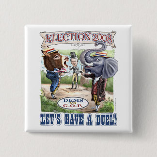 Politiskt duellval 2008 för maskot knapp