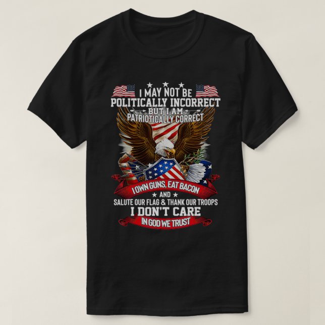 Politiskt felaktigt Välsigna dig  T Shirt (Design framsida)