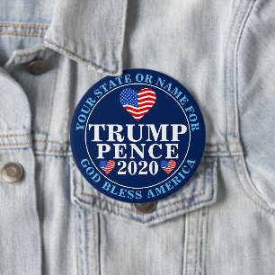 Politiskt för hjärtor för trumfencentmynt 2020 knapp