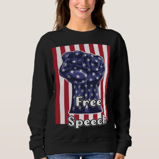 Politiskt fritt Tal med Fist-pump T Shirt