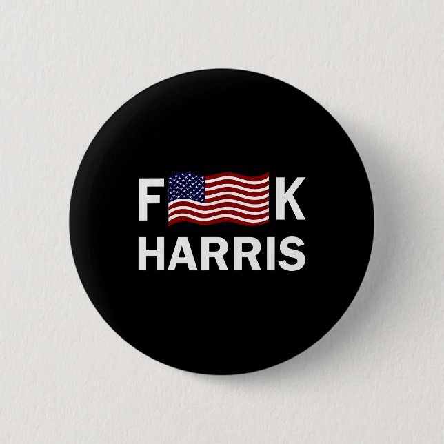 Politiskt humor F Kamala Harris Konservativ Repub Knapp (Framsida)