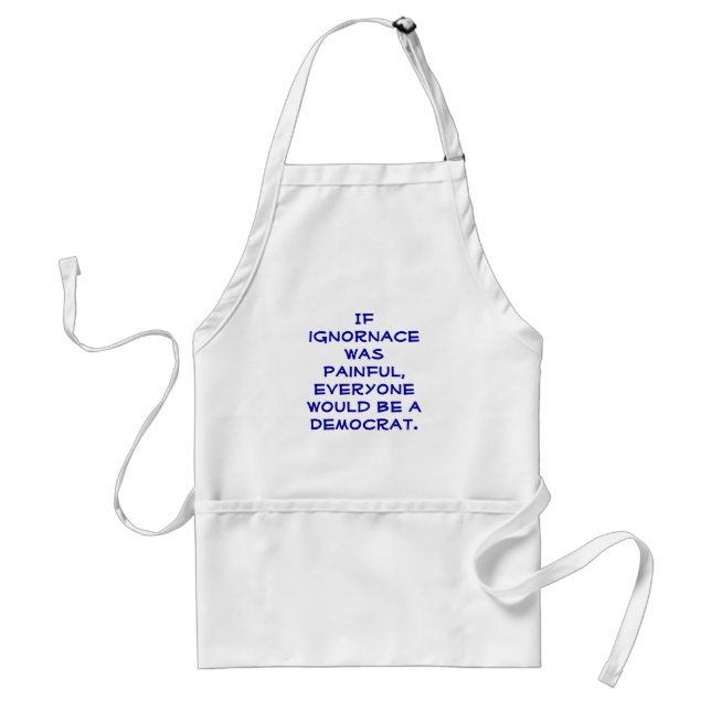 Politiskt humor pro-Demokrat apron. Förkläde (Framsidan)