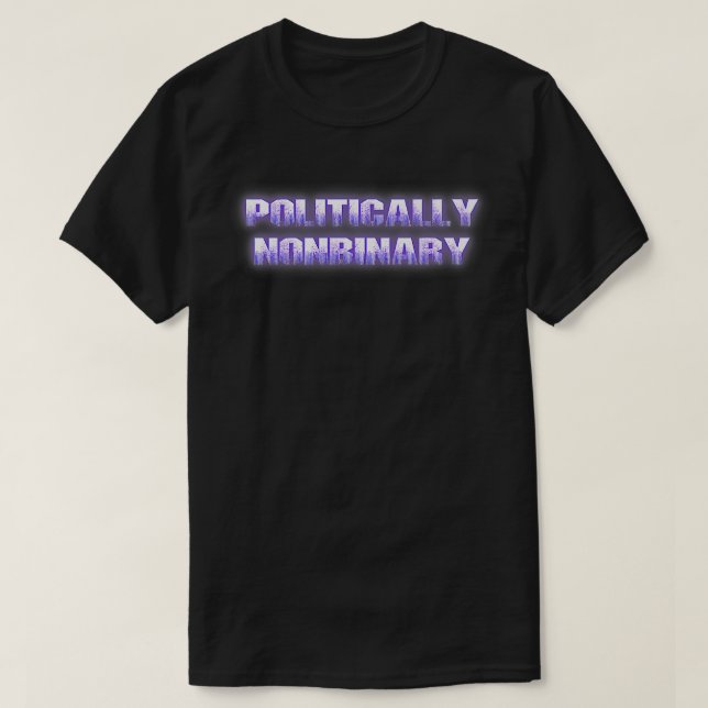 Politiskt icke-binärt partisanskt 2 Party oberoend T Shirt (Design framsida)