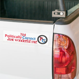 Politiskt korrekt bara underbart mig bildekal