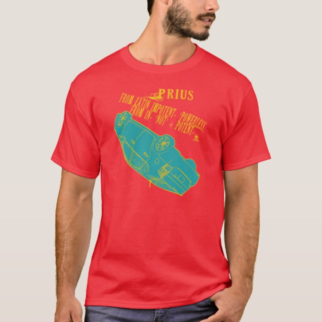Politiskt korrekta Prius T-shirt (Framsida)