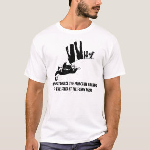 Politiskt oriktig skydiving tee shirt