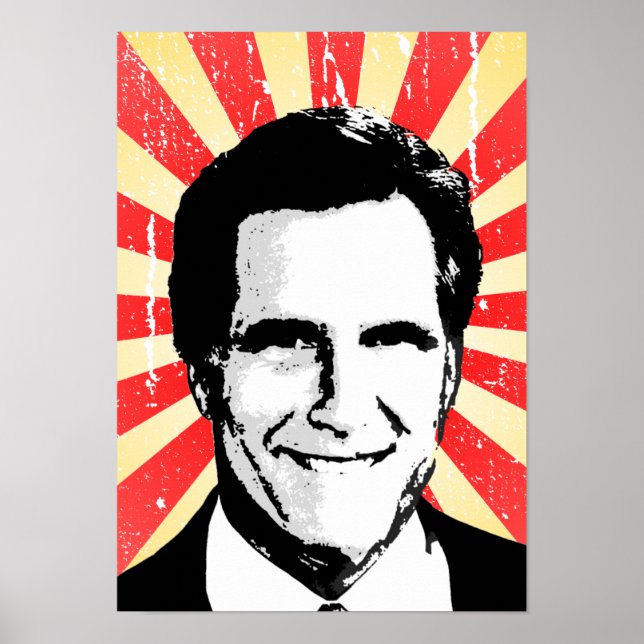 POLITISKT PROPAGANDA POSTER, Mitt Romney 2 Poster (Framsidan)