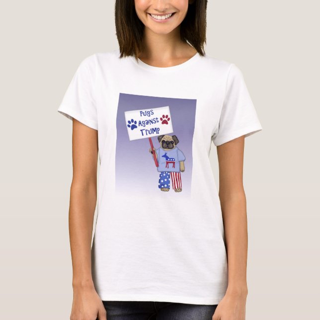 Politiskt T-skirt - Kraft mot trumpump T Shirt (Framsida)