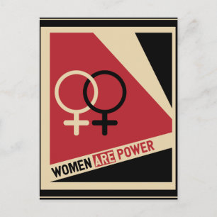 Politiskt vykort för feministisk konst