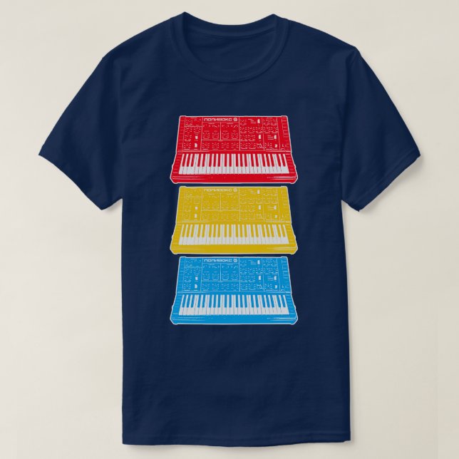 Polivoks Russian Analog Synthesizer Art T Shirt (Design framsida)