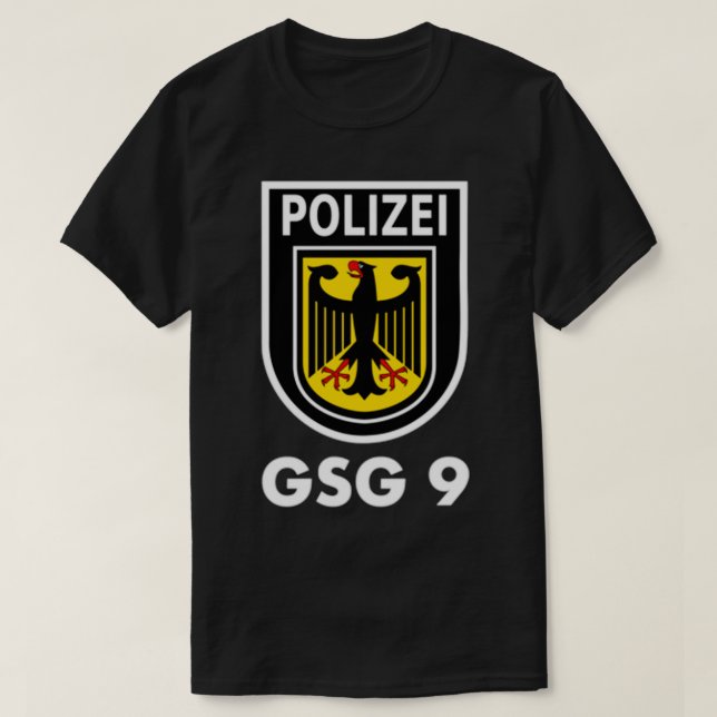 Polizei GSG 9 Bundespolizei T Shirt (Design framsida)