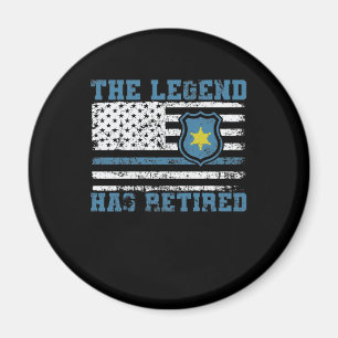 Polizei, Legend, har dragit tillbaka flaggan i USA Magnet