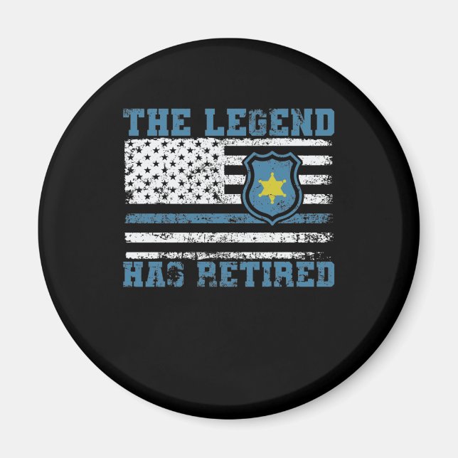 Polizei, Legend, har dragit tillbaka flaggan i USA Magnet (Framsidan)