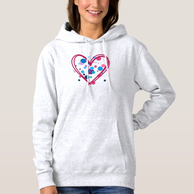 Polk Dot Heart T Shirt (Framsida)