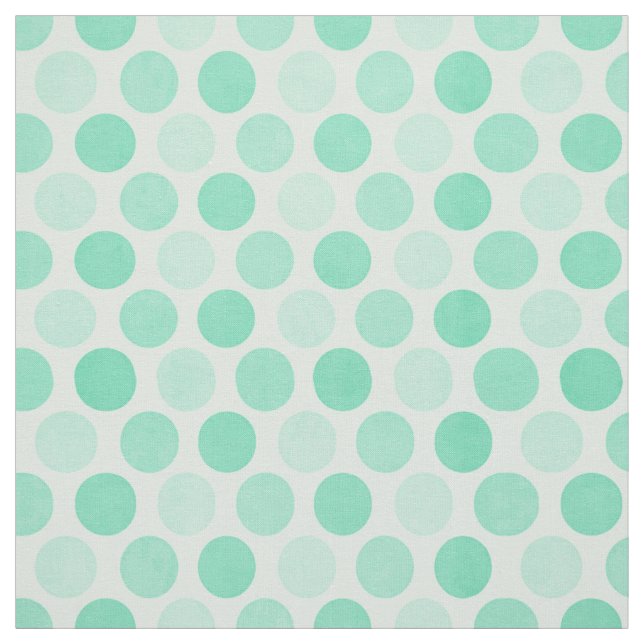 Polk Dots Aqua Blue Fabric Tyg (Provkarta)