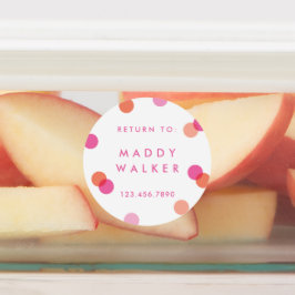 Polk ett prick konetti vattentätt barndekal klistermärke