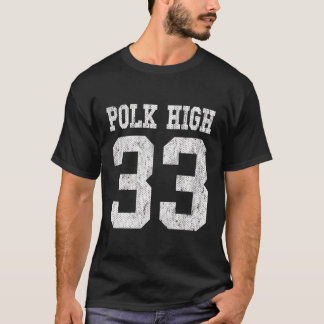 Polk High School Football Jersey 33 Åldras Titta h T Shirt