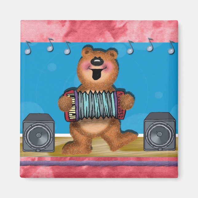 Polka Bear Magnet (Framsidan)