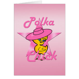 Polka-Chick nr 8 Hälsningskort