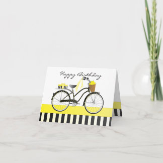 Polka Dot and Lemons Bicycle Kort