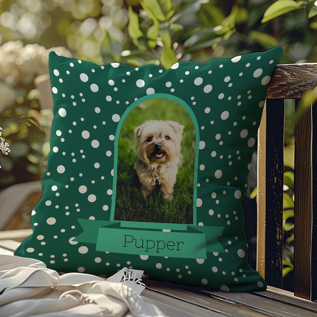 Polka Dot Arch Photo for Pets Kudde (Skapare uppladdad)