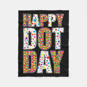 Polka Dot Art Studenter Kids Gi (Lycklig Dot Day) Fleecefilt