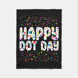 Polka Dot Art Studenter Kids Gi (Lycklig Dot Day) Fleecefilt