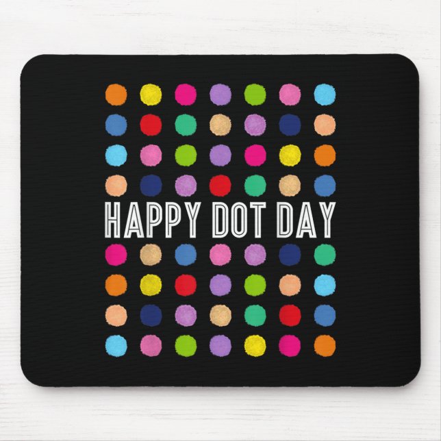 Polka Dot Art Studenter Kids Gi (Lycklig Dot Day) Musmatta (Framsidan)