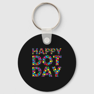 Polka Dot Art Studenter Kids Gi (Lycklig Dot Day) Nyckelring