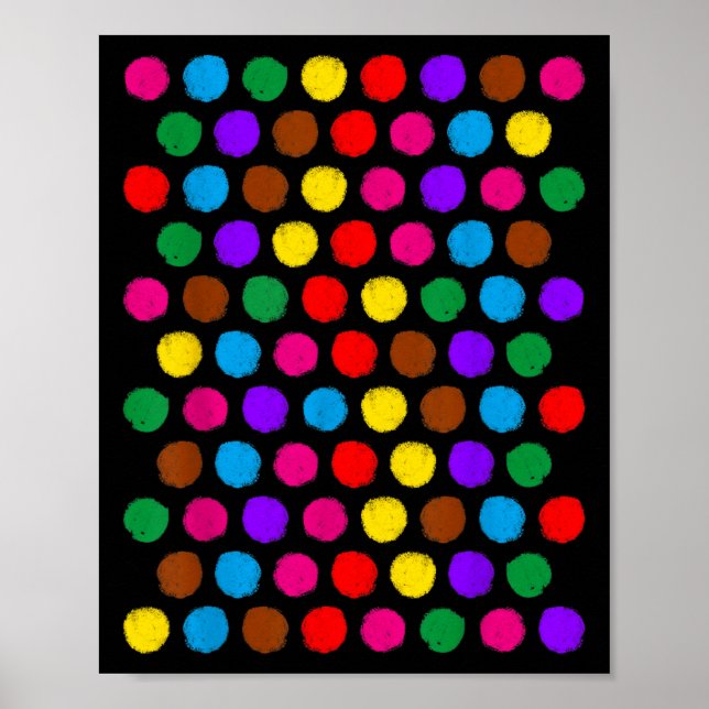Polka Dot Art Studenter Kids Gi (Lycklig Dot Day) Poster (Framsidan)