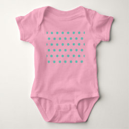 Polka Dot Baby Bodydräkt (Rosa & Aqua) T Shirt