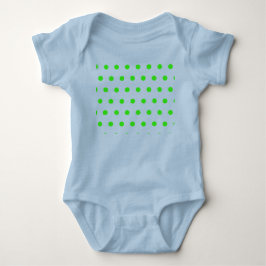 Polka Dot Baby Bodydress (marinblå och limgrön) T Shirt