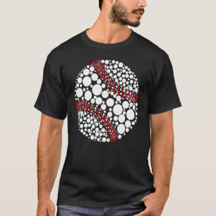 Polka Dot Baseball Player Internationell Dot 8 T Shirt