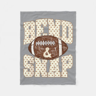 Polka Dot Bend Och Snap Fotboll Speldag Fleecefilt