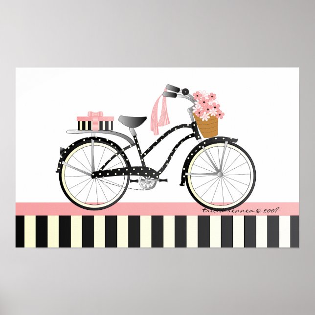 Polka Dot Bicycle Poster (Framsidan)