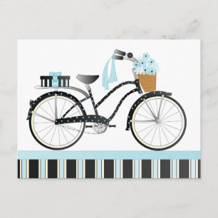 Polka Dot Bicycle Vykort