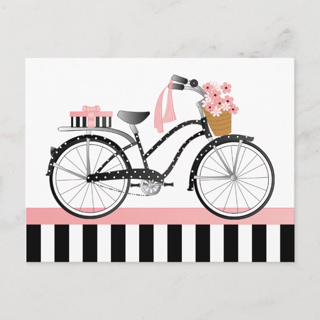 Polka Dot Bike-New Vykort (Framsida)