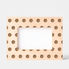 Polka Dot Bild Ram (marinblått och limgrönt)