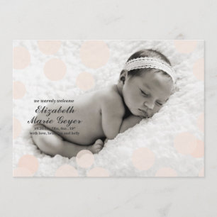 Polka Dot Bircement / Confetti Meddelande