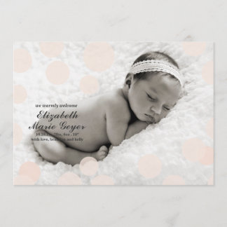 Polka Dot Bircement / Confetti Meddelande