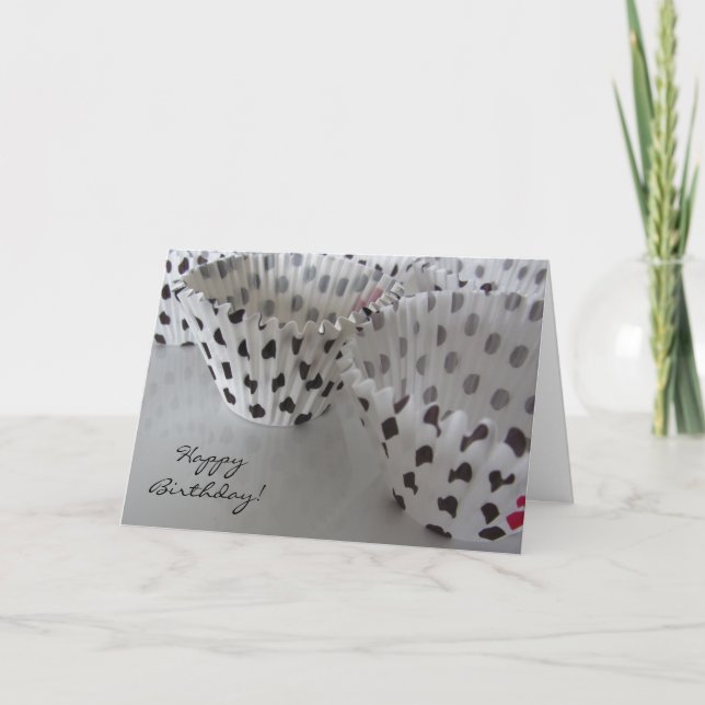 Polka Dot Birthday Önskemål Kort (Framsida)