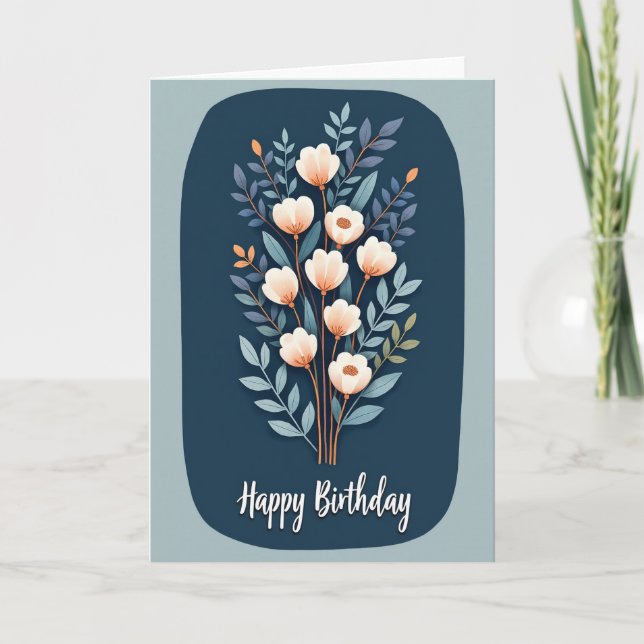 Polka Dot Bloom Artkort Kort (Framsida)